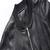 Men’s black genuine lambskin leather jacket – ribb collar &  ribb hand style