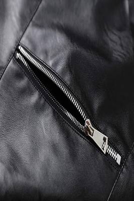 men's black lambskin leather jacket classic zip up style exclusive sophisticated 4