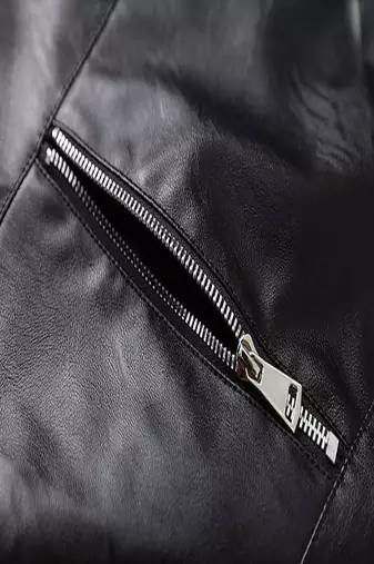 men's black lambskin leather jacket classic zip up style exclusive sophisticated