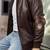 Men’s brown genuine lambskin leather jacket – ribb collar &  ribb hand style