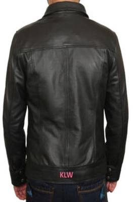 men's black lambskin leather biker jacket stand up collar style premium 2