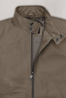 men's brown lambskin leather biker jacket classic moto zip style unique 2