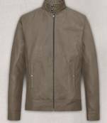 men's brown lambskin leather biker jacket classic moto zip style unique