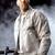 men’s white stairght  chain  leather jacket piping collar  jason statham,style