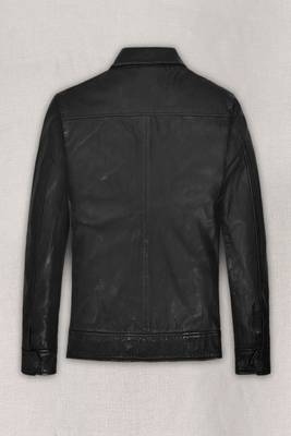 men's black lambskin leather jacket classic zip up style exclusive classic 2