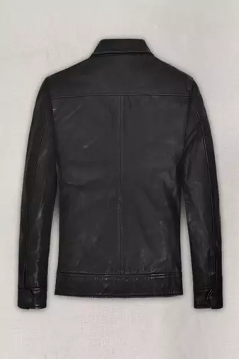 men's black lambskin leather jacket classic zip up style exclusive classic