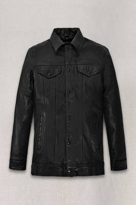 men's black lambskin leather jacket classic zip up style exclusive versatile 1