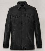 men's black lambskin leather jacket classic zip up style exclusive versatile