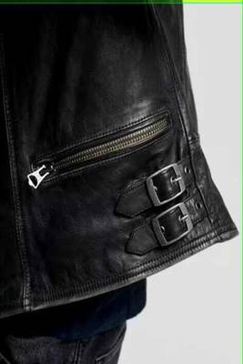 men's black lambskin leather biker jacket premium quilted design stylish 3