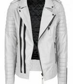 Men’s handcrafted black leather biker jacket – multi-pocket style