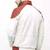 Mens white leather jacket -red quilted  style ziper