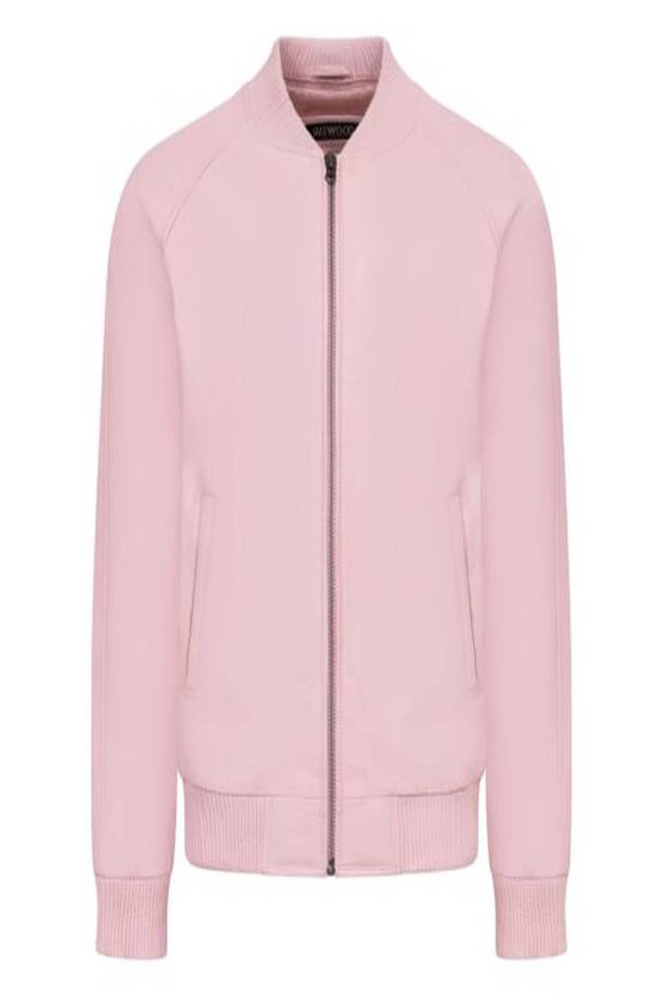 Men’s pink bomber genuine leather jacket –jack and jones style