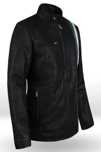 men's white lambskin leather biker jacket classic moto zip style versatile