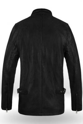 men's white lambskin leather biker jacket classic moto zip style versatile 3