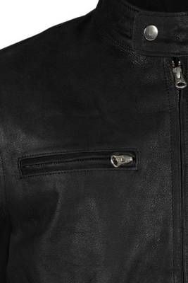 men's white lambskin leather biker jacket classic moto zip style versatile 4