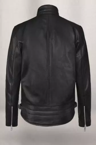 men's black lambskin leather jacket classic zip up style exclusive distinctive
