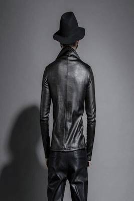 men's black lambskin leather jacket classic zip up style exclusive luxury 2