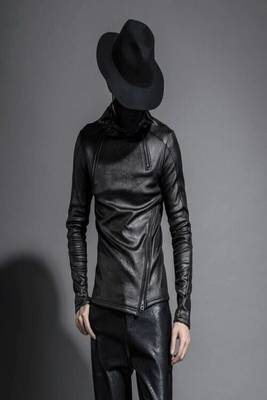 men's black lambskin leather jacket classic zip up style exclusive luxury 3
