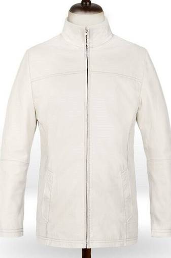 men's white lambskin leather biker jacket classic moto zip style timeless