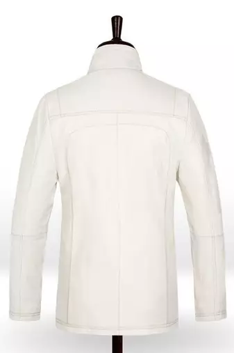 men's white lambskin leather biker jacket classic moto zip style timeless