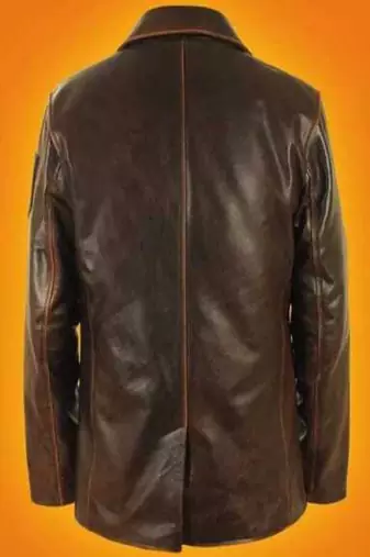 men's dark brown lambskin leather jacket classic zip up style