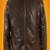 Mens dark brown lambskin leather jacket button partern