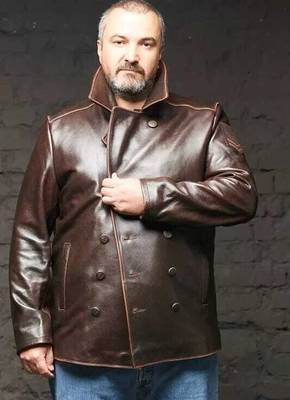 men's dark brown lambskin leather jacket classic zip up style 3