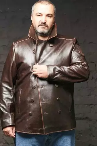 men's dark brown lambskin leather jacket classic zip up style