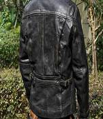 men's black lambskin leather jacket classic zip up style exclusive deluxe
