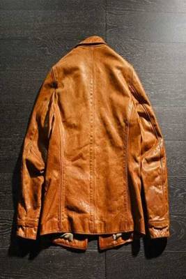 men's brown lambskin leather jacket classic zip up style distinctive 2