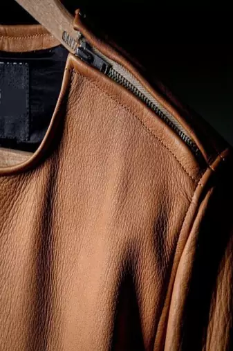 men's brown lambskin leather jacket classic zip up style luxury