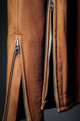 men's brown lambskin leather jacket classic zip up style luxury 3