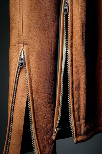 men's brown lambskin leather jacket classic zip up style luxury