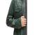 Men's olive green genuine lambskin leather jacket motorcycle biker button style