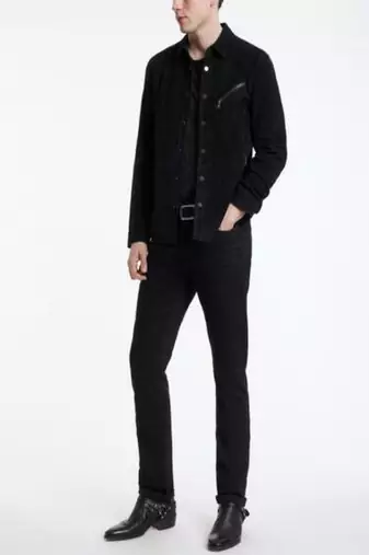 men's black lambskin leather jacket classic zip up style exclusive select