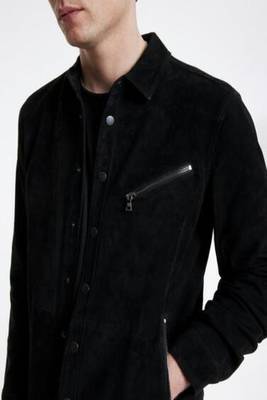 men's black lambskin leather jacket classic zip up style exclusive select 4