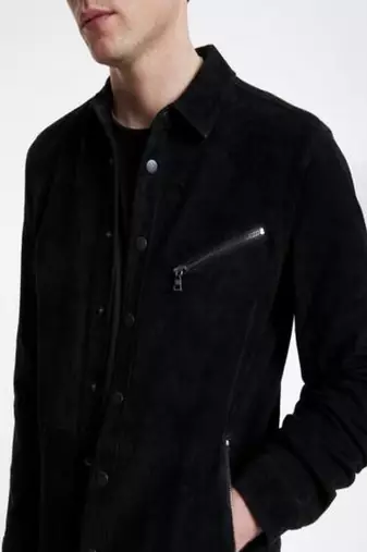 men's black lambskin leather jacket classic zip up style exclusive select