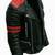 Men’s black & red  lambskin leather jacket muiltipal cross zip & biker  style