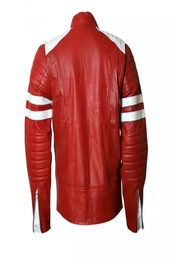 men's white lambskin leather biker jacket classic moto zip style distinctive