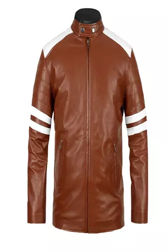 men's white lambskin leather biker jacket classic moto zip style luxury