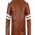Men’s simple brown & white strip shoulder lambskin leather jacket straight  zip & café racer biker  style