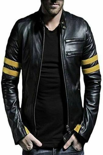 men's black lambskin leather biker jacket classic moto zip style exclusive deluxe