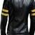 Men’s simple black  & yellow strip lambskin leather jacket straight  zip & café racer biker  style