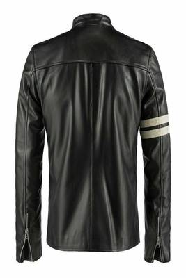 men's white lambskin leather biker jacket classic moto zip style deluxe 2