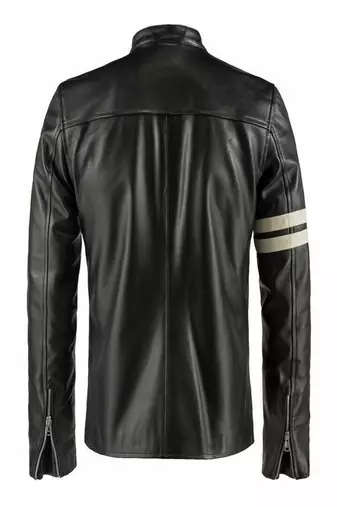 men's white lambskin leather biker jacket classic moto zip style deluxe