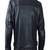 Men’s black genuine lambskin leather jacket muiltipal cross zip & quilted shoulder moto biker  style