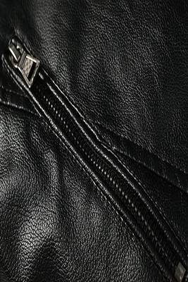 men's black lambskin leather biker jacket quilted shoulder detailing exclusive 2