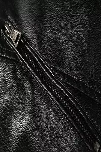men's black lambskin leather biker jacket quilted shoulder detailing exclusive