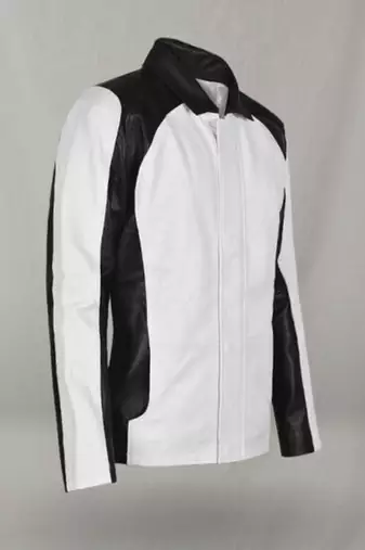 men's white lambskin leather biker jacket classic moto zip style elite