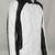 Men’s white & black lambskin leather jacket  simple motorcycle biker  style